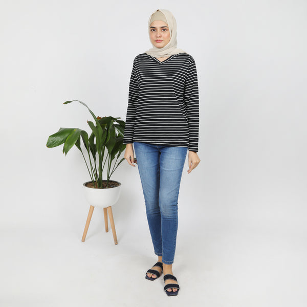 Women's Full Sleeves Top  - Black