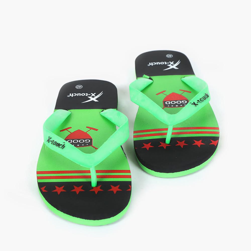 Men's Flip Flop Slippers - Green, Men's Slippers, Chase Value, Chase Value
