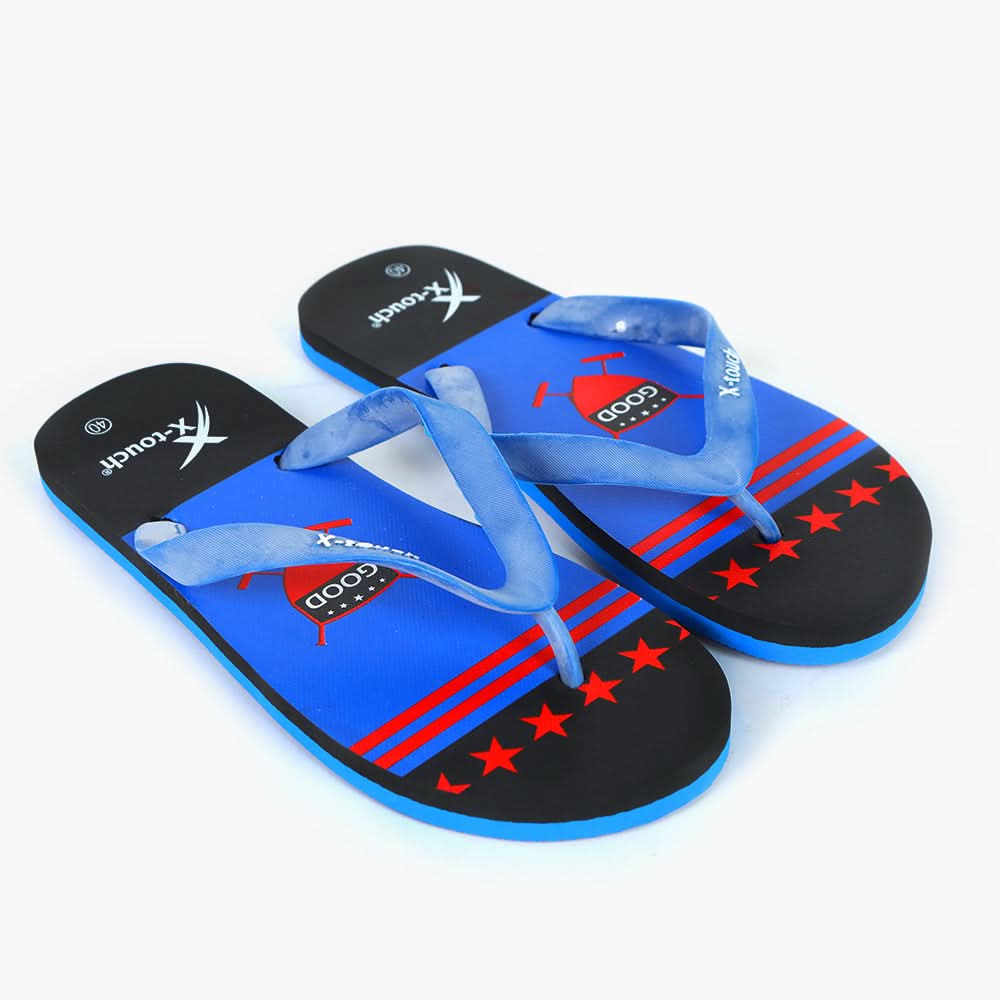 Men's Flip Flop Slippers - Blue, Men's Slippers, Chase Value, Chase Value