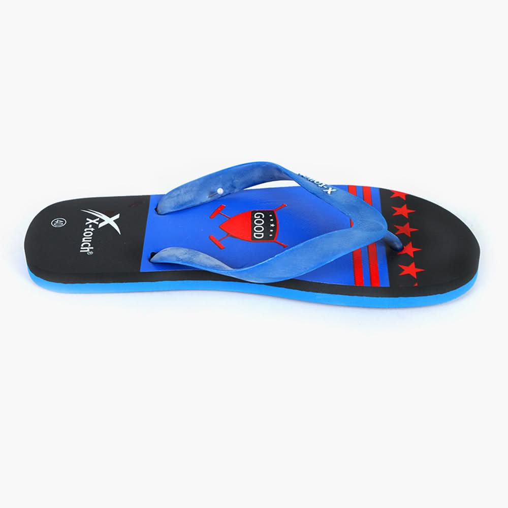 Men's Flip Flop Slippers - Blue, Men's Slippers, Chase Value, Chase Value