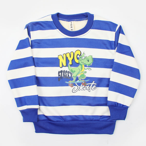 Boys Full Sleeves Sweat Shirt - Royal Blue