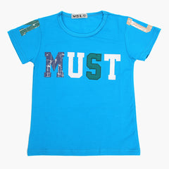 Boys Half Sleeves T-Shirt - Blue