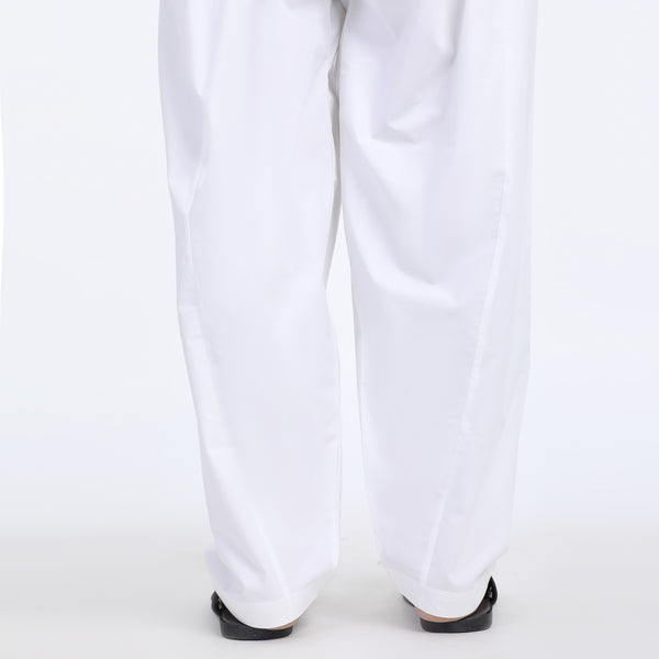 Men's Cotton Shalwar - White