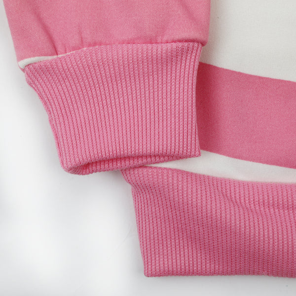 Girls Full Sleeves Sweat Shirt - Pink