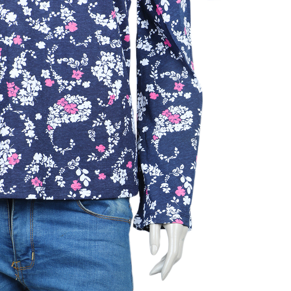 Eminent Women's Bermuda Frill Top - White & Blue, Women T-Shirts & Tops, Eminent, Chase Value