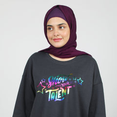 Women's Full Sleeves Sweat Shirt - Charcoal