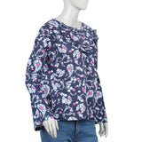 Eminent Women's Bermuda Frill Top - White & Blue, Women T-Shirts & Tops, Eminent, Chase Value