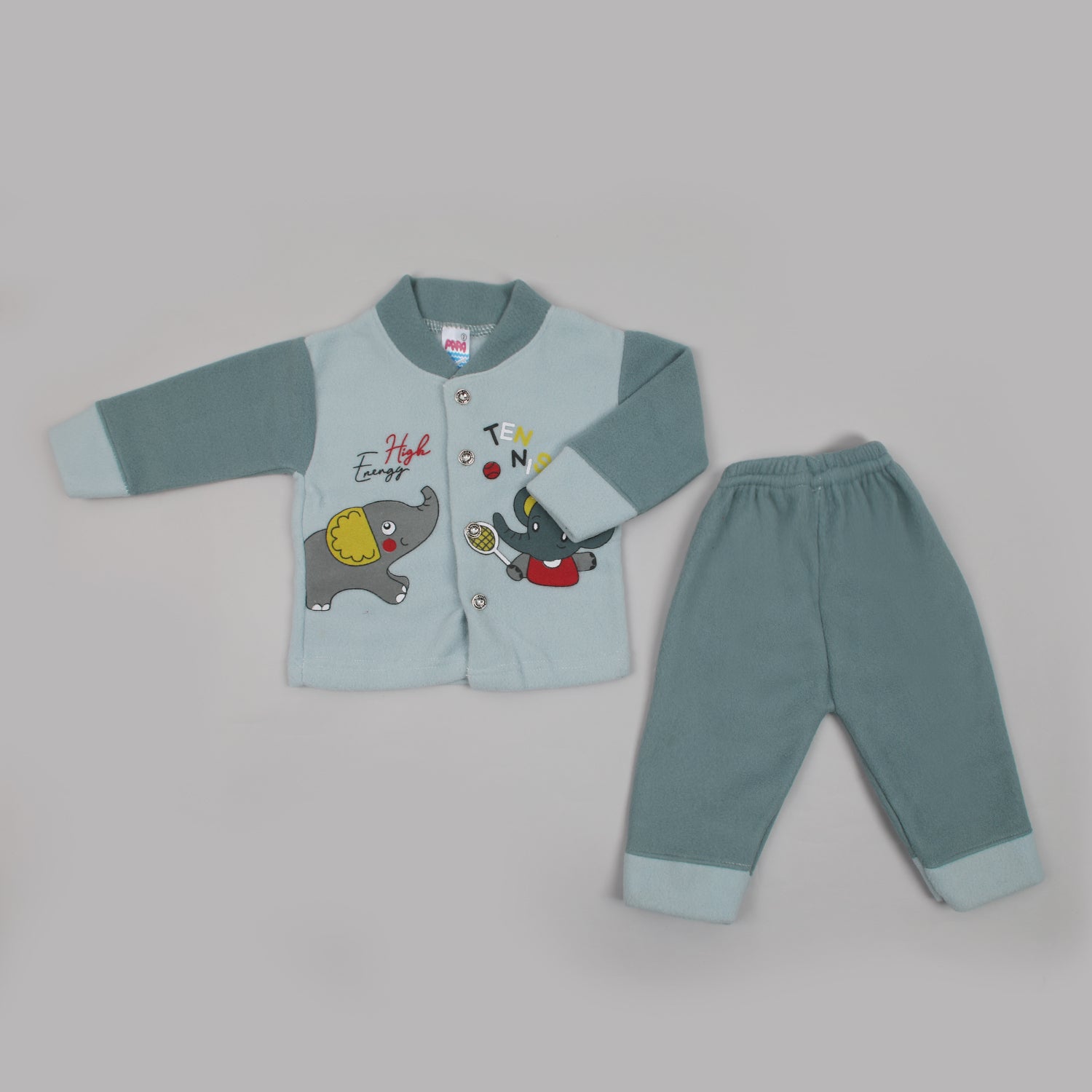 Newborn Girls Full Sleeves Suit - Steel Blue, Newborn Girls Sets & Suits, Chase Value, Chase Value