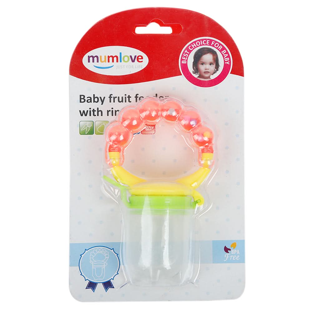 Mum Love Fruit Feeder Ring - Yellow, Feeding Supplies, Chase Value, Chase Value