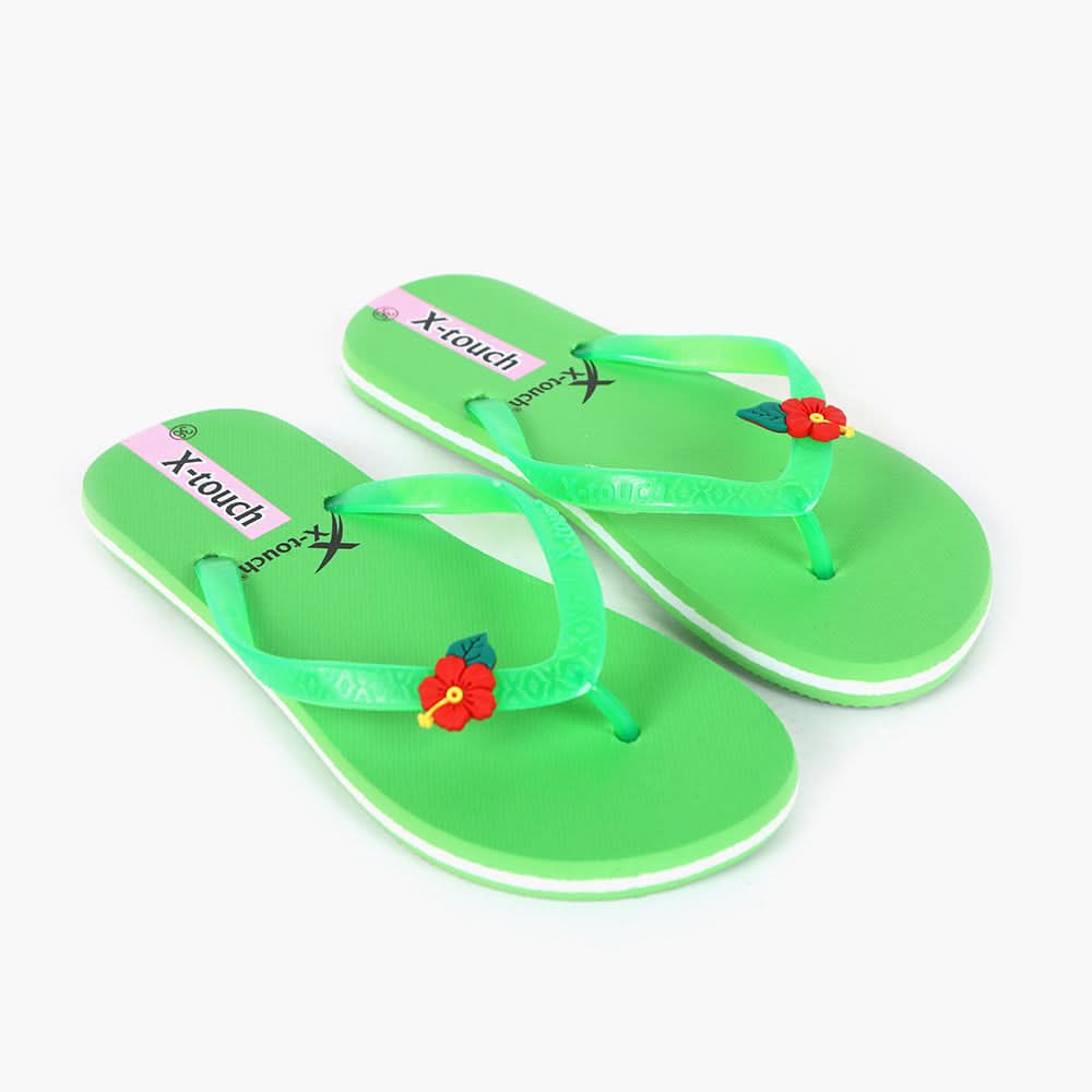 Women's Flip Flop Slipper - Green, Women Slippers, Chase Value, Chase Value