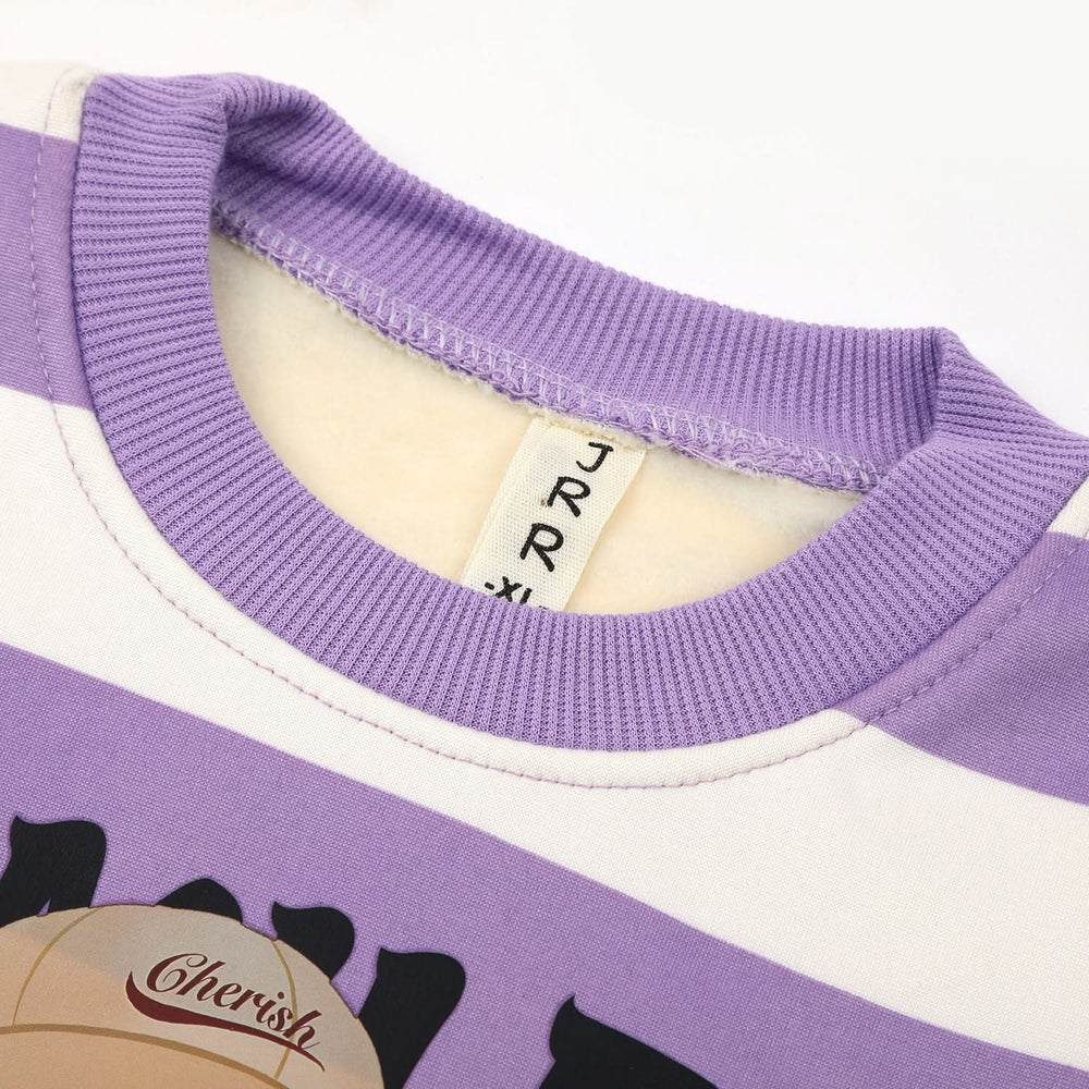 Girls Full Sleeves Sweat Shirt - Purple, Girls Hoodies & Sweat Shirts, Chase Value, Chase Value