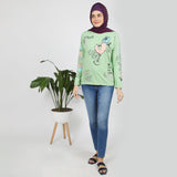 Women's Full Sleeves T-Shirt - Green, Women T-Shirts & Tops, Chase Value, Chase Value