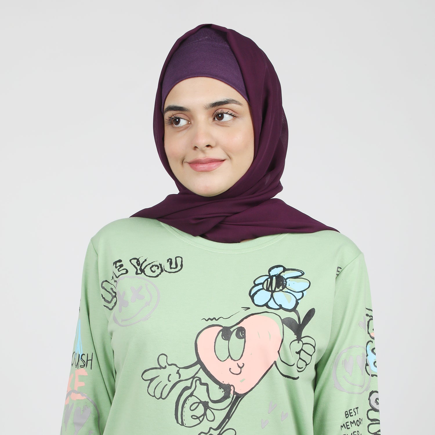 Women's Full Sleeves T-Shirt - Green, Women T-Shirts & Tops, Chase Value, Chase Value