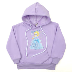 Girls Full Sleeves Hoodie T-Shirt - Purple