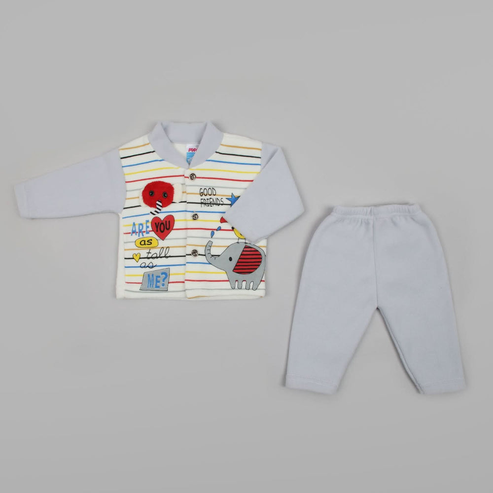 Newborn Boys Full Sleeves Suit - Light Blue, Newborn Boys Sets & Suits, Chase Value, Chase Value