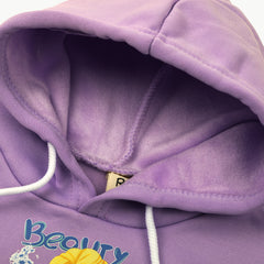 Girls Full Sleeves Hoodie T-Shirt - Purple