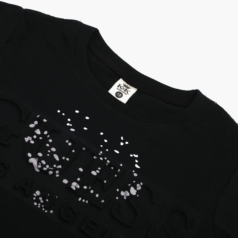 Boys Half Sleeves T-Shirt - Black, Boys T-Shirts, Chase Value, Chase Value