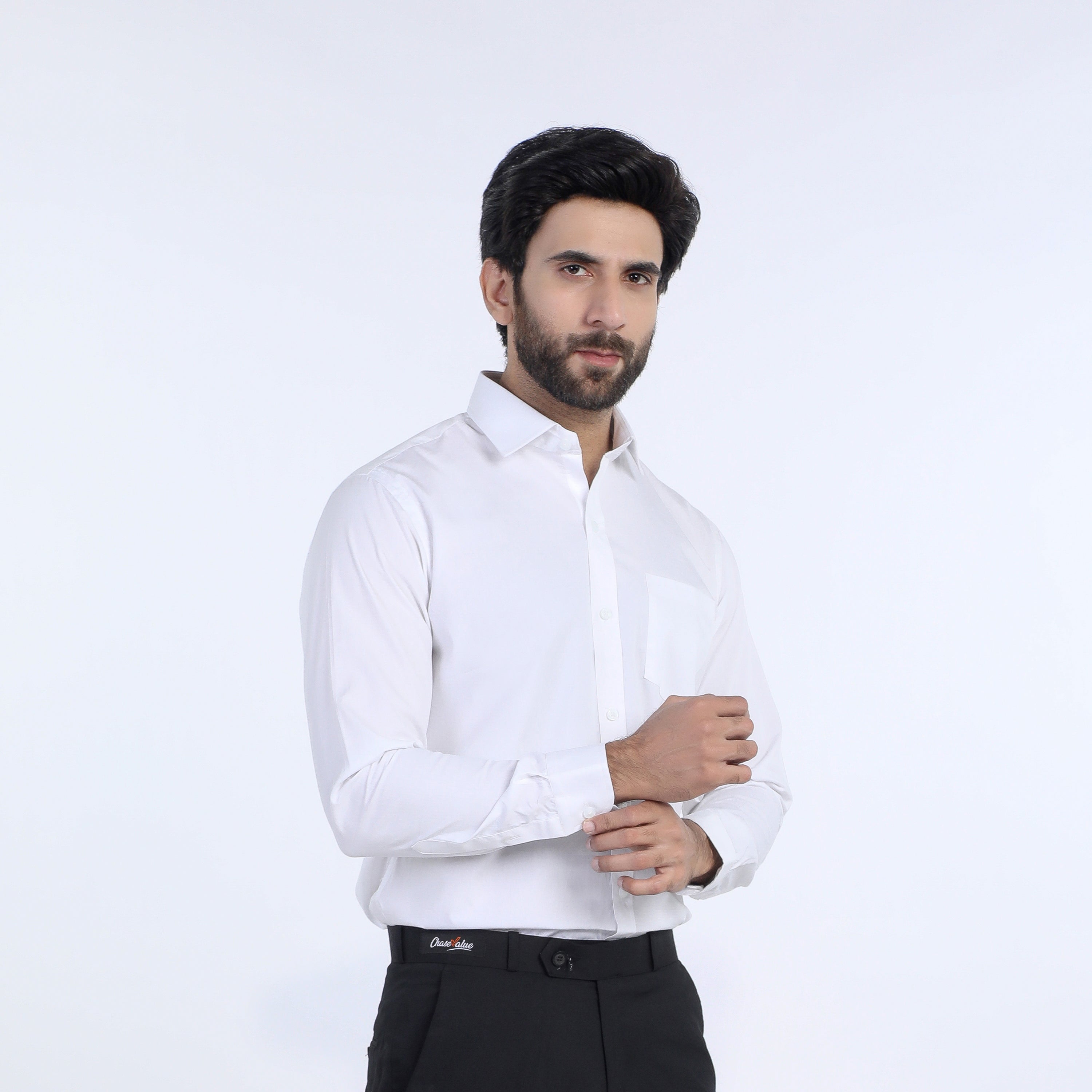 Eminent Men's Formal Plain Shirt - White, Men's Shirts, Eminent, Chase Value