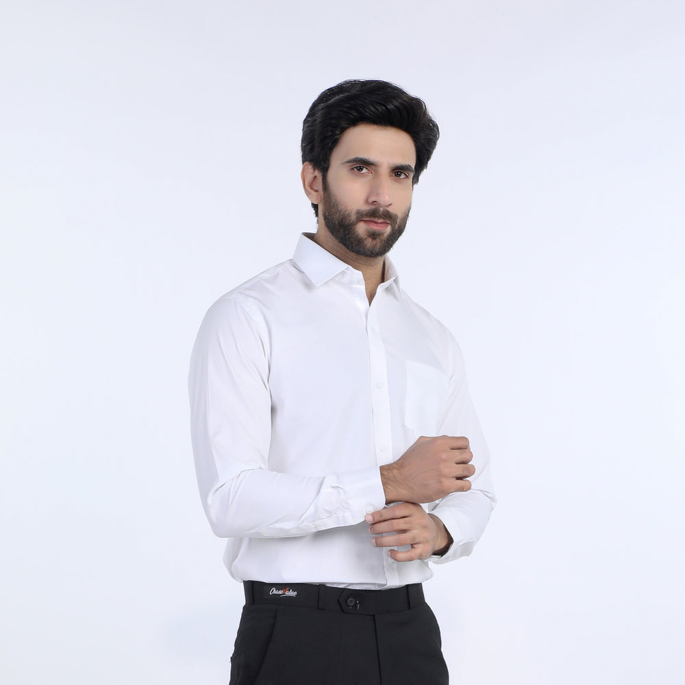 Eminent Men's Formal Plain Shirt - White, Men's Shirts, Eminent, Chase Value