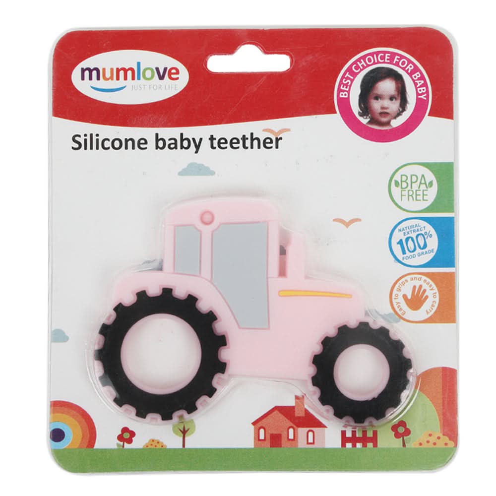 Mum Love Silicon Teather - Light Pink, Feeding Supplies, Chase Value, Chase Value