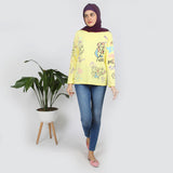 Women's Full Sleeves T-Shirt - Lemon, Women T-Shirts & Tops, Chase Value, Chase Value