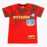 Boys Half Sleeves T-Shirt - Red, Boys T-Shirts, Chase Value, Chase Value
