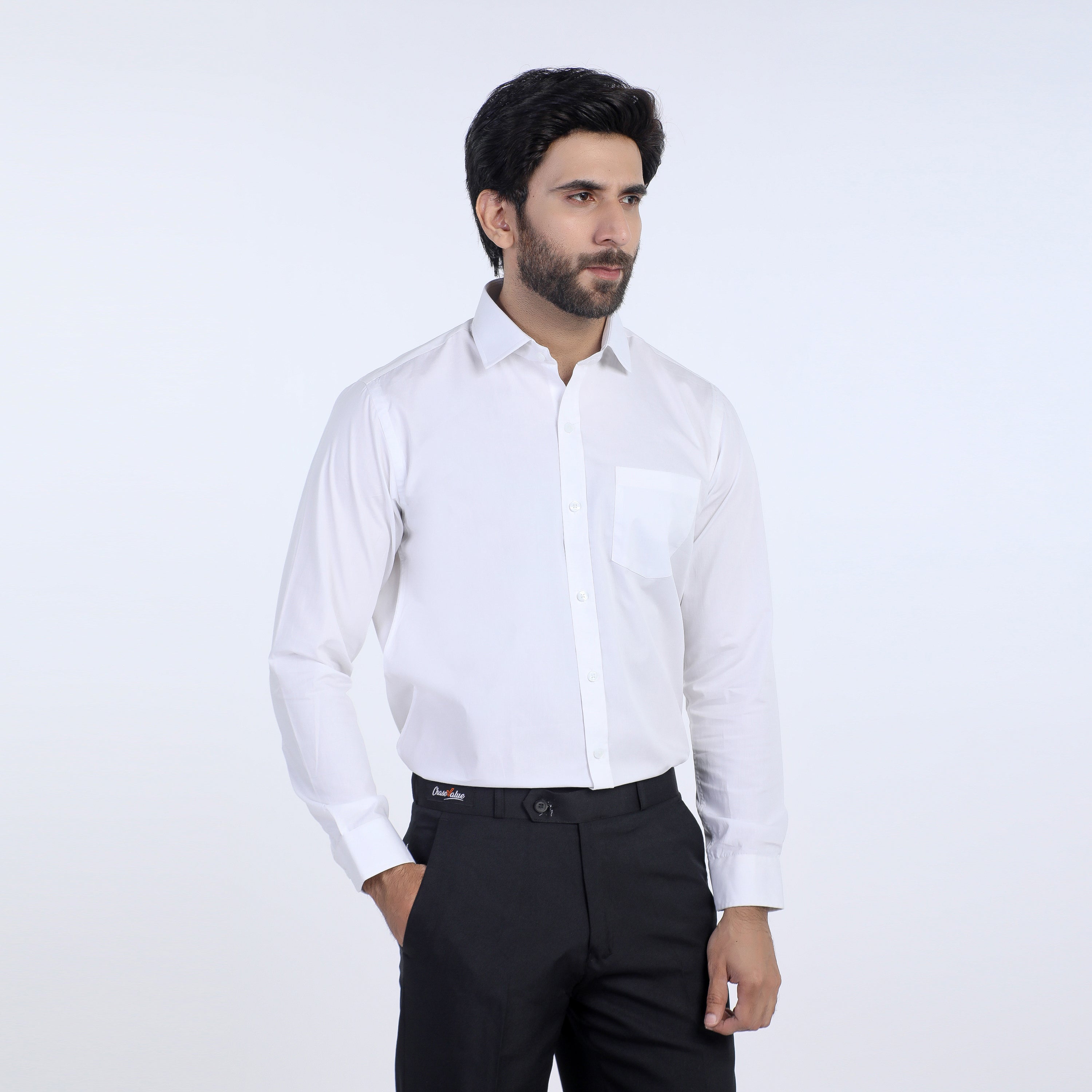 Eminent Men's Formal Plain Shirt - White, Men's Shirts, Eminent, Chase Value