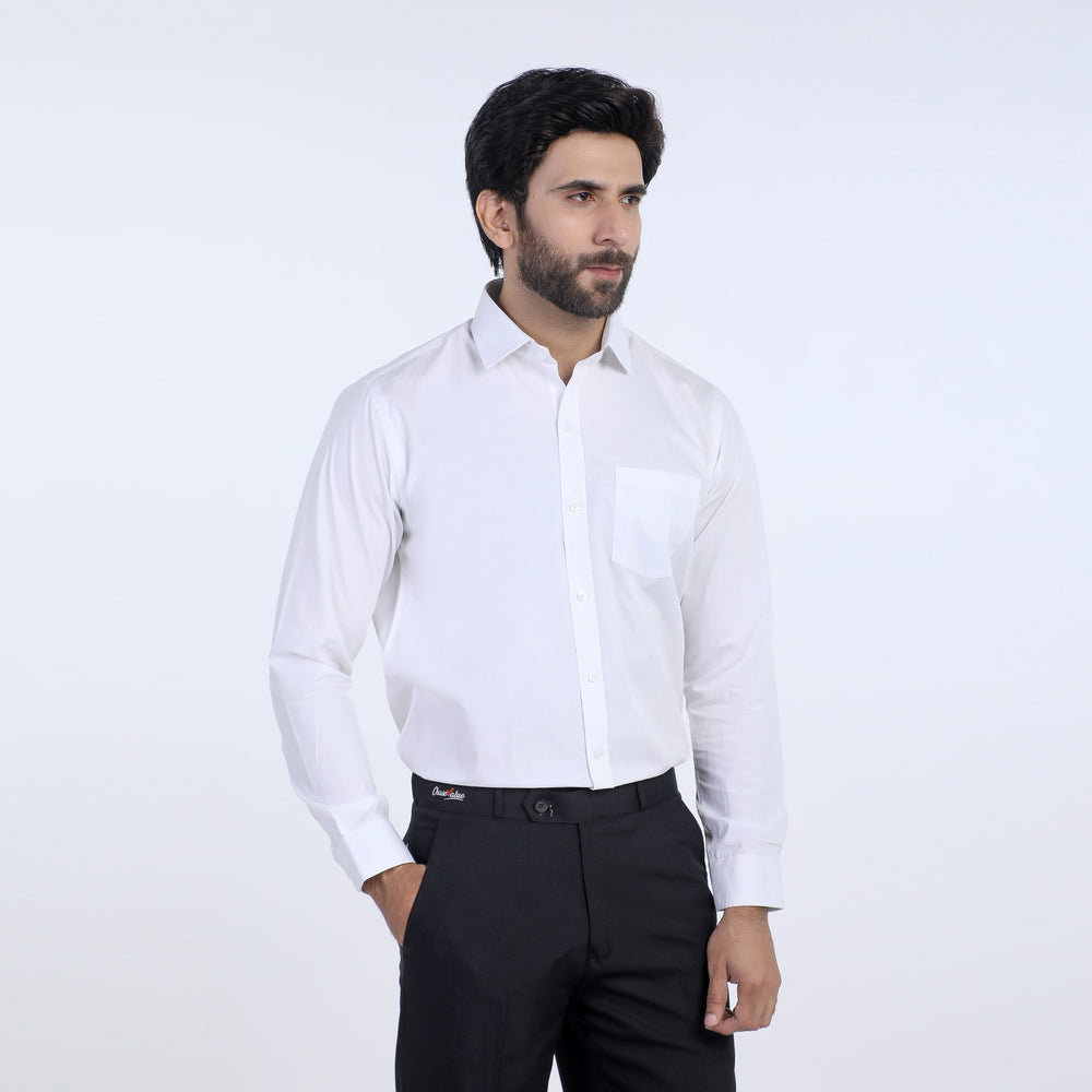 Eminent Men's Formal Plain Shirt - White, Men's Shirts, Eminent, Chase Value