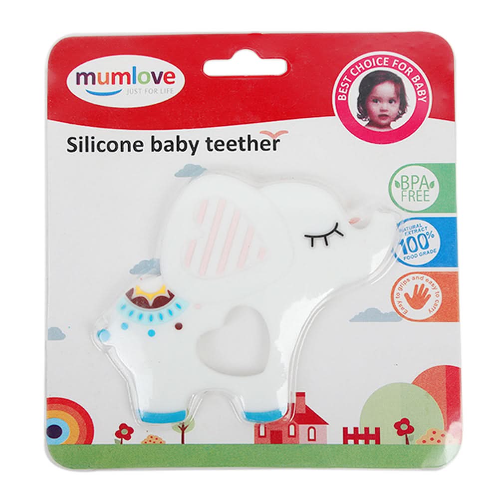 Mum Love Silicon Teather - White, Feeding Supplies, Chase Value, Chase Value