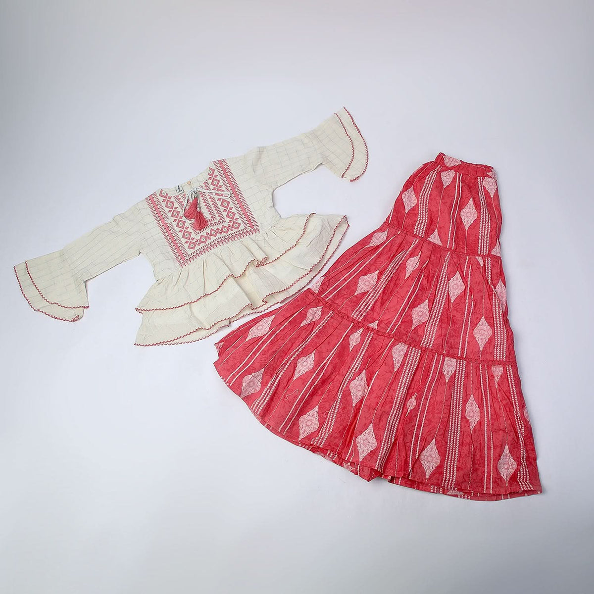 Girls 2Pcs Shalwar Suit - Pink, Girls Shalwar Kameez, Chase Value, Chase Value