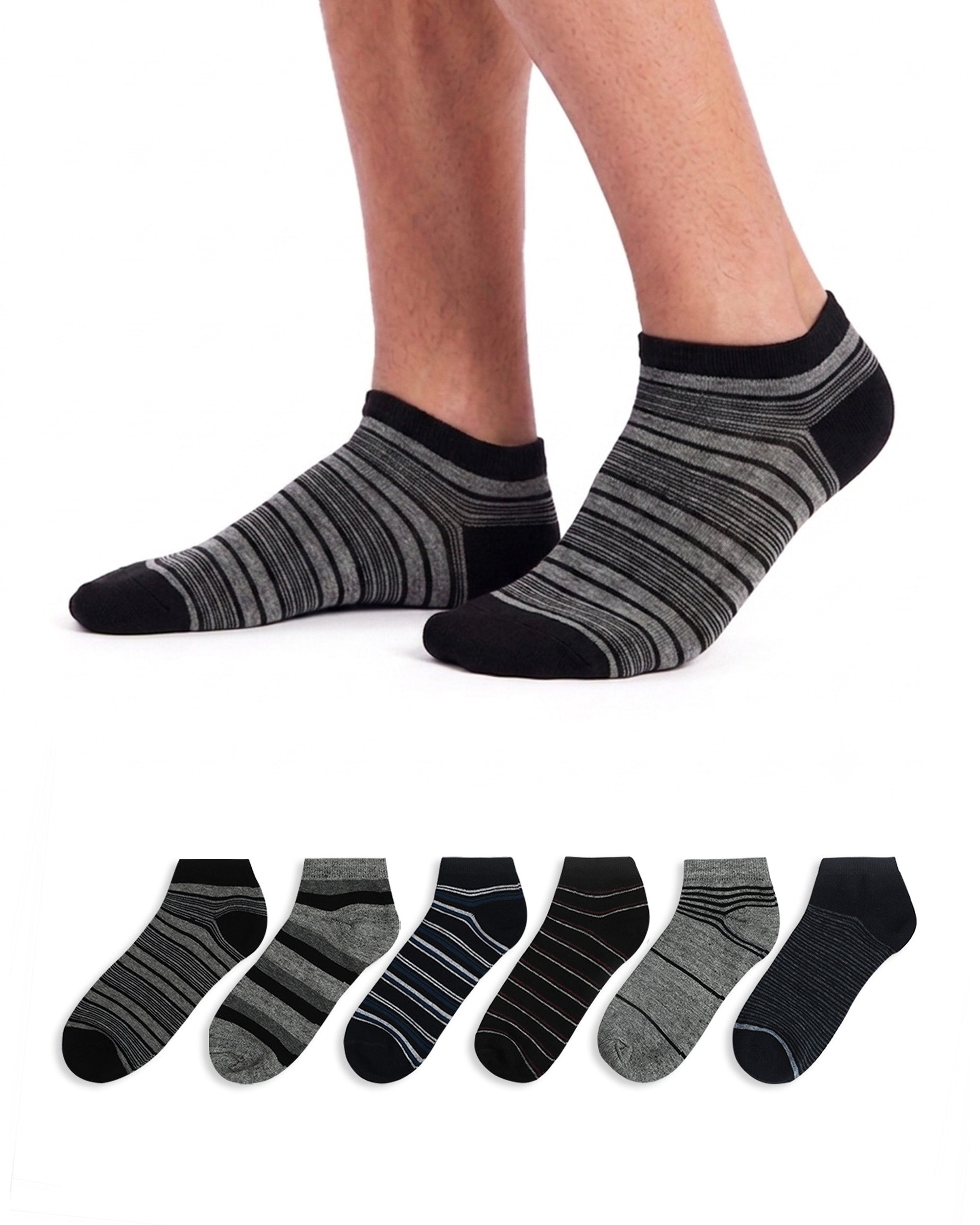 Value Men’S 6Pcs Ankle Socks