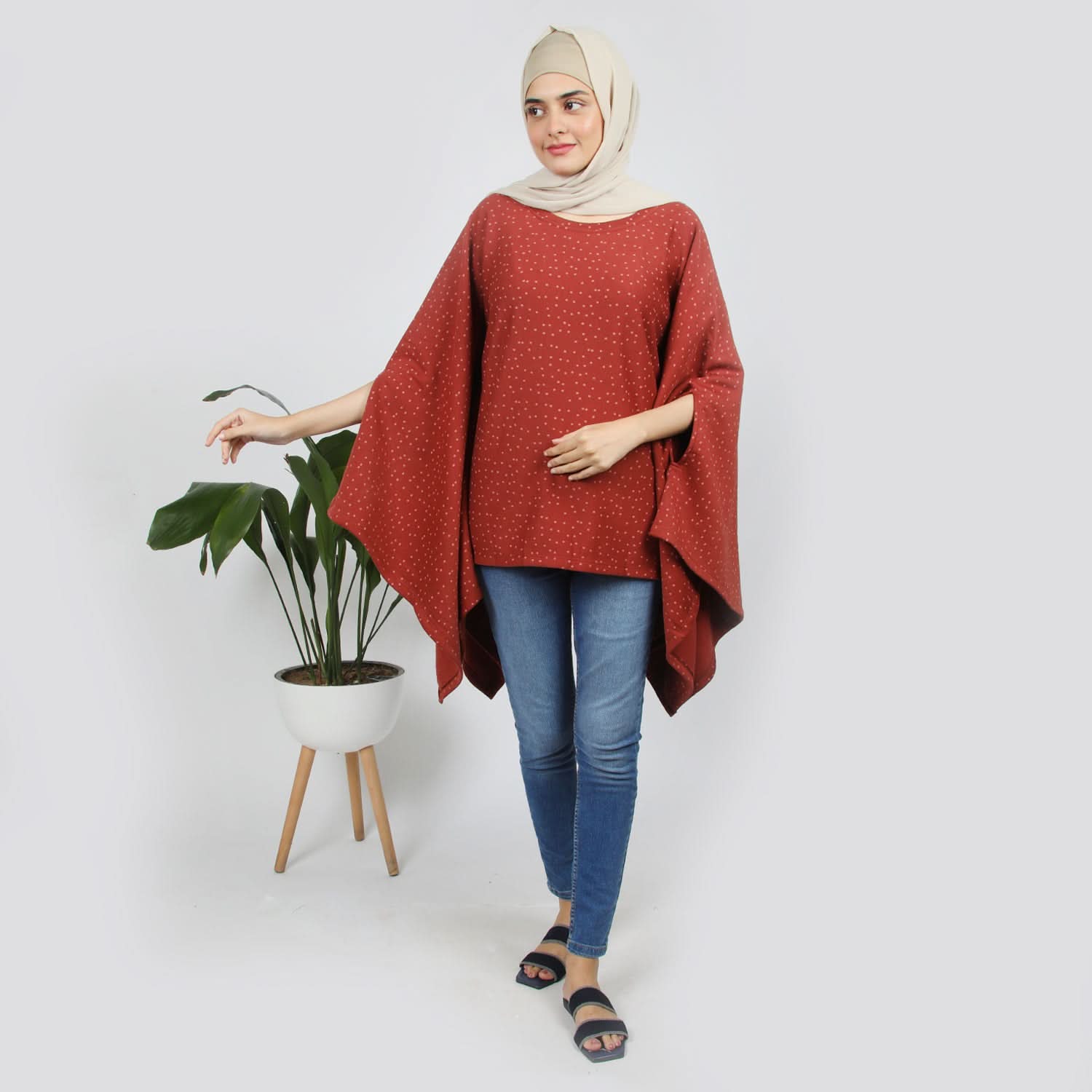 Eminent Women's Poncho - Maroon, Women T-Shirts & Tops, Eminent, Chase Value