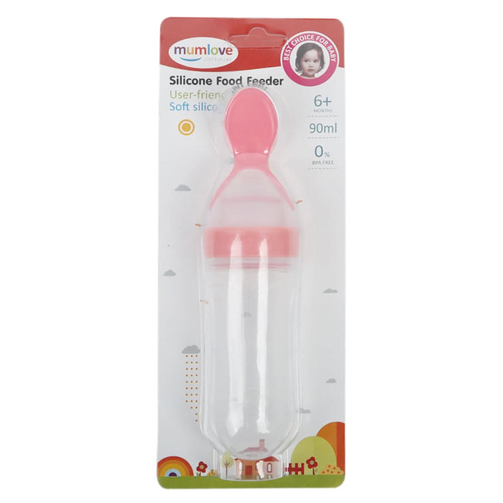 Mum Love Silicon Food Feeder - Pink, Feeding Supplies, Chase Value, Chase Value