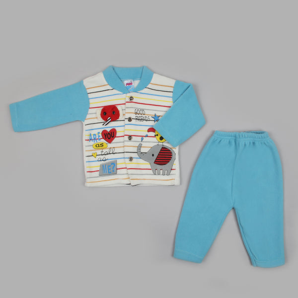 Newborn Boys Full Sleeves Suit - Blue