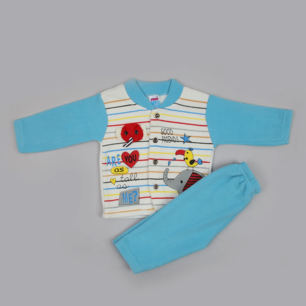Newborn Boys Full Sleeves Suit - Blue, Newborn Boys Sets & Suits, Chase Value, Chase Value
