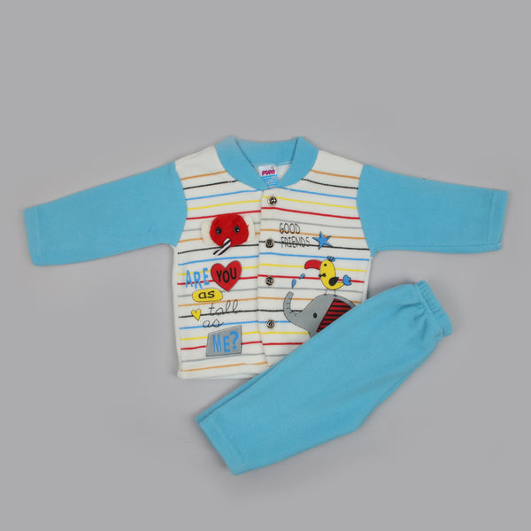 Newborn Boys Full Sleeves Suit - Blue