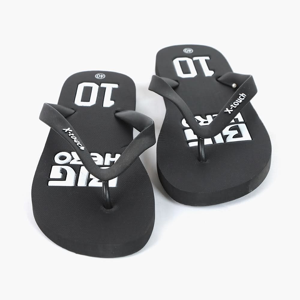 Men's Flip Flop Slippers - Black, Men's Slippers, Chase Value, Chase Value