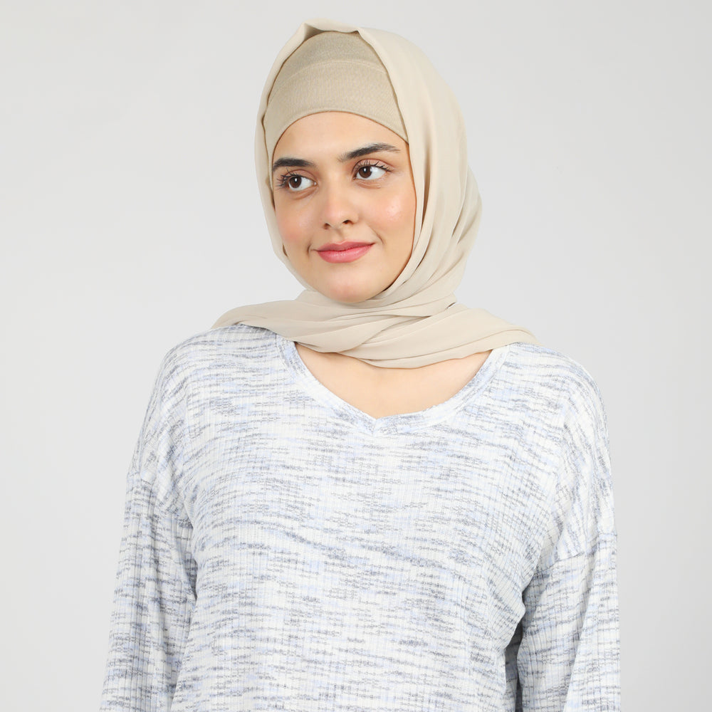 Women's Full Sleeves Fancy Top - Light Blue, Women T-Shirts & Tops, Chase Value, Chase Value