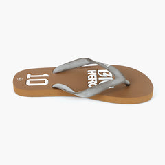 Men's Flip Flop Slippers - Brown