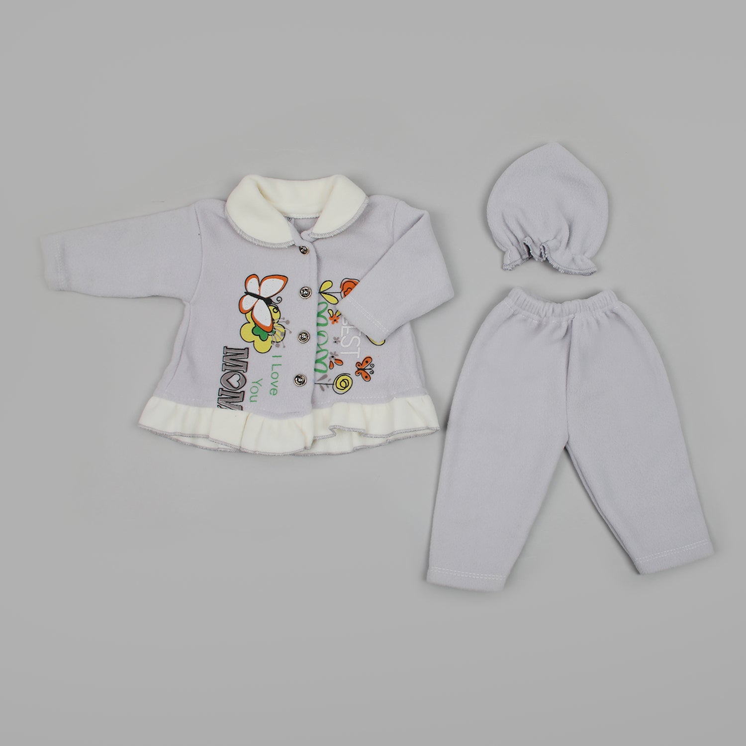Newborn Girls Full Sleeves Suit - Light Purple, Newborn Girls Sets & Suits, Chase Value, Chase Value