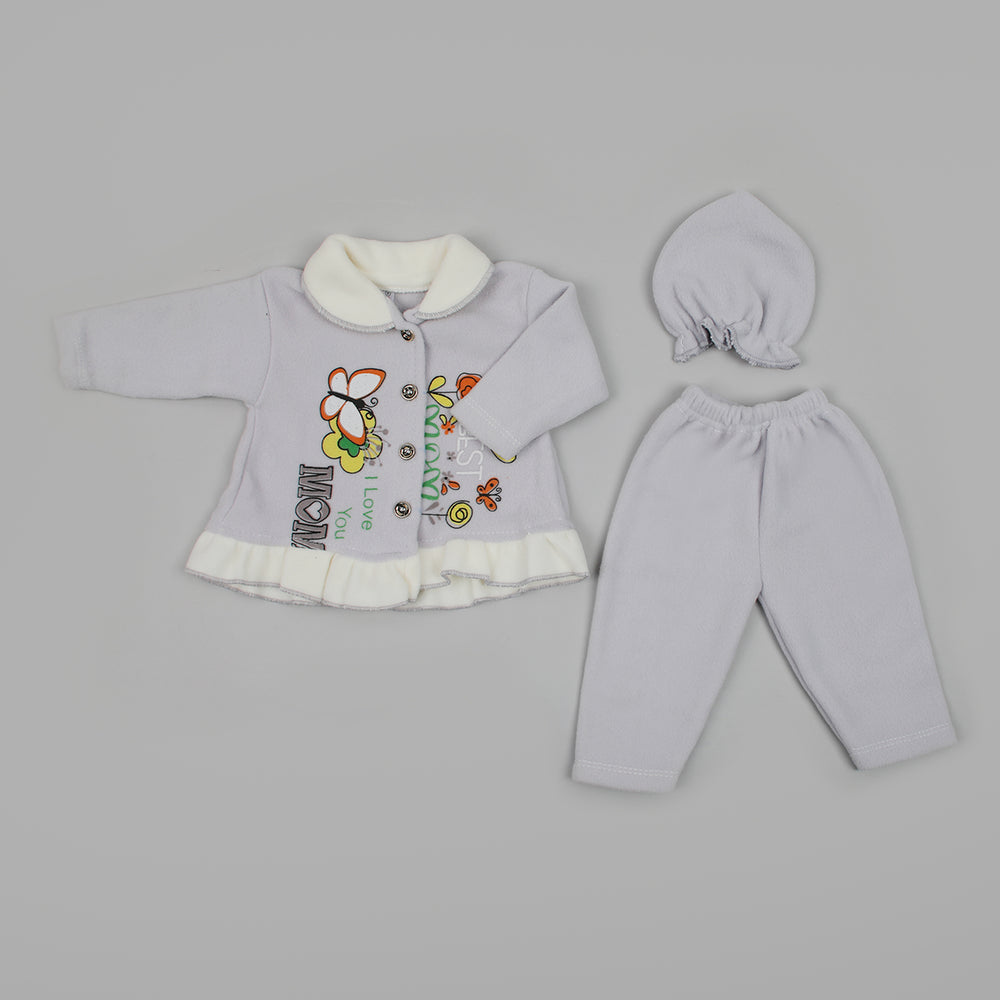 Newborn Girls Full Sleeves Suit - Light Purple, Newborn Girls Sets & Suits, Chase Value, Chase Value
