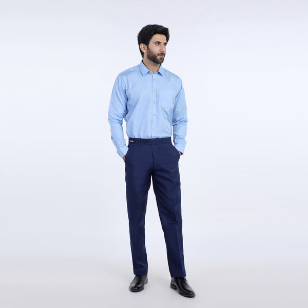 Men's Formal Dobby Shirt - Sky Blue