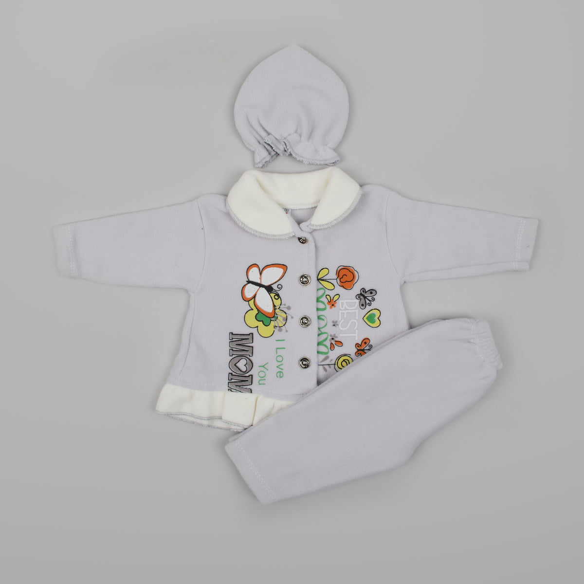 Newborn Girls Full Sleeves Suit - Light Purple, Newborn Girls Sets & Suits, Chase Value, Chase Value