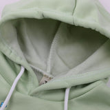 Girls Full Sleeves Hoodie T-Shirt - Light Green, Girls Hoodies & Sweat Shirts, Chase Value, Chase Value