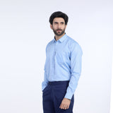 Men's Formal Dobby Shirt - Sky Blue, Men's Shirts, Chase Value, Chase Value