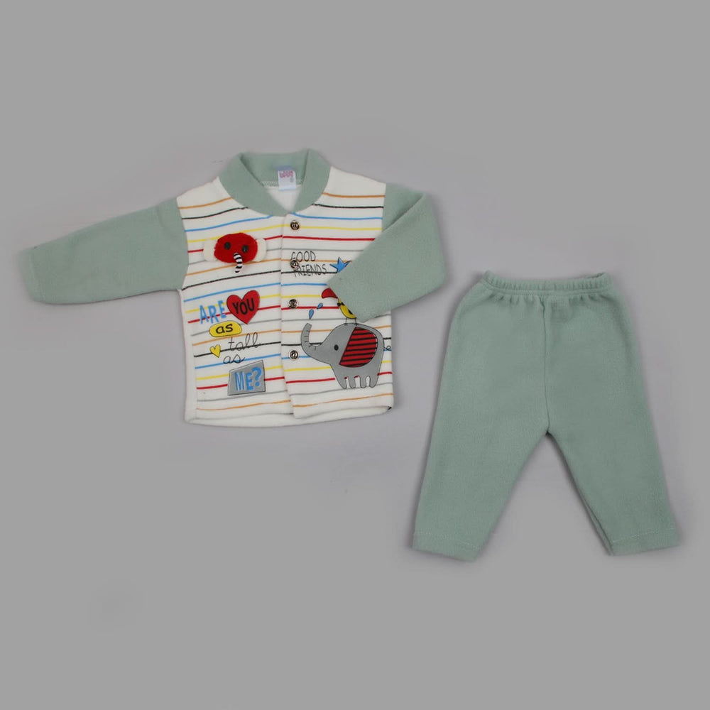 Newborn Boys Full Sleeves Suit - Sea Green, Newborn Boys Sets & Suits, Chase Value, Chase Value