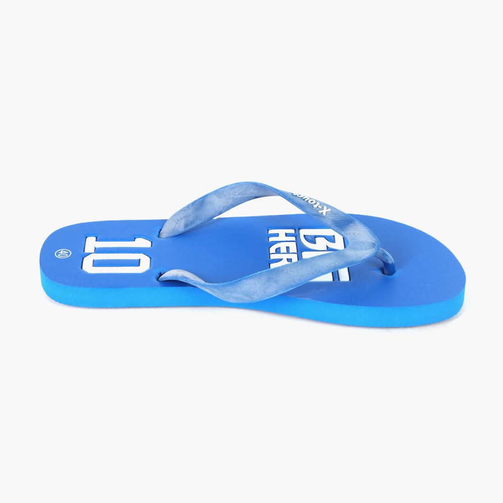 Men's Flip Flop Slippers - Blue, Men's Slippers, Chase Value, Chase Value