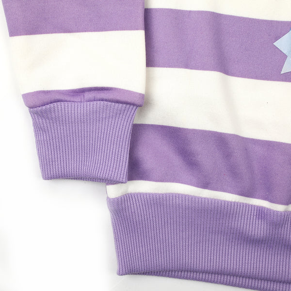 Girls Full Sleeves Sweat Shirt - Purple