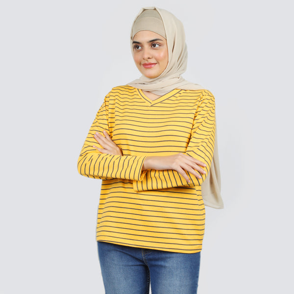 Women's Full Sleeves Top  - Yellow