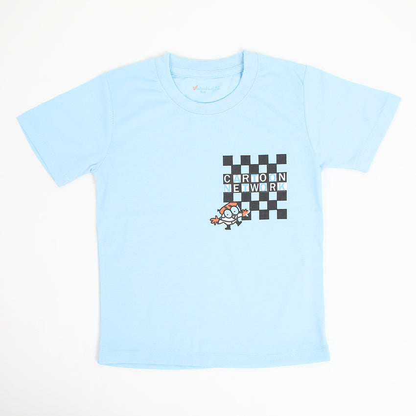 Boys Half Sleeves T-Shirt - Sky Blue